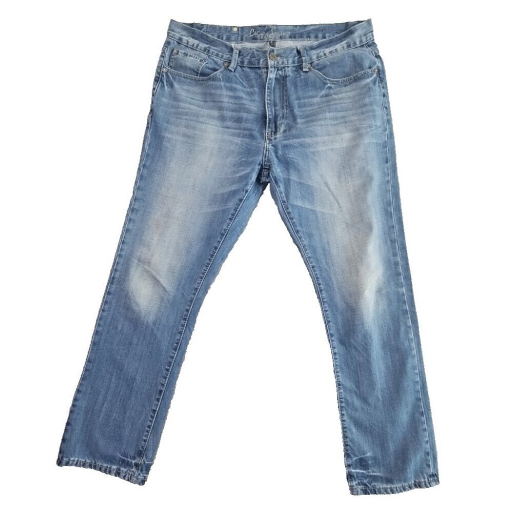 Chip & Pepper Ike Jeans Men 38x32  Relaxed‎ Straight Whiskered Denim Pants EUC